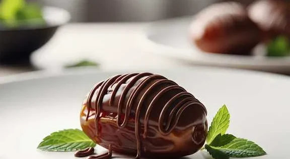 Chocolate stuffed dates